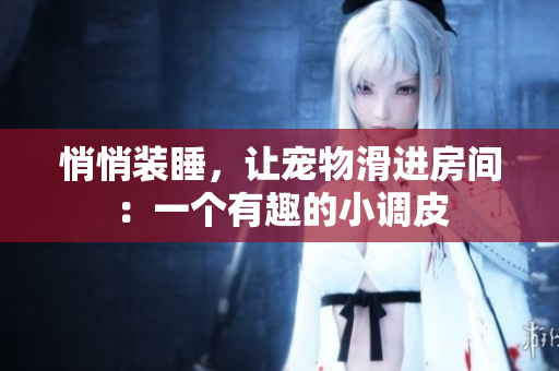 悄悄装睡，让宠物滑进房间：一个有趣的小调皮