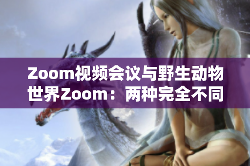 Zoom视频会议与野生动物世界Zoom：两种完全不同的视角