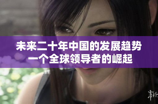 未来二十年中国的发展趋势 一个全球领导者的崛起