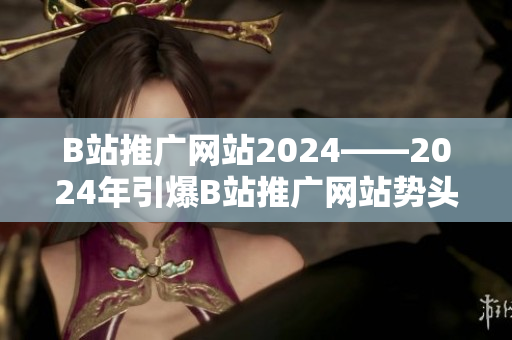 B站推广网站2024——2024年引爆B站推广网站势头