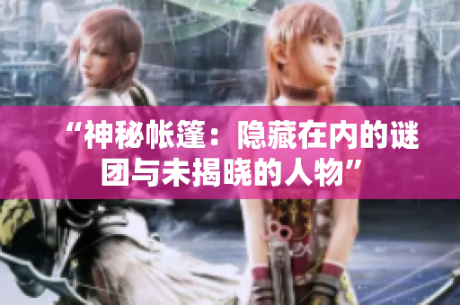 “神秘帐篷：隐藏在内的谜团与未揭晓的人物”