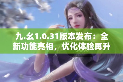 九.幺1.0.31版本发布：全新功能亮相，优化体验再升级！