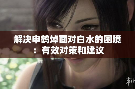 解决申鹤焯面对白水的困境：有效对策和建议