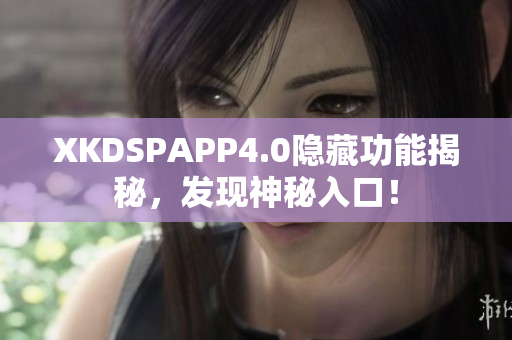 XKDSPAPP4.0隐藏功能揭秘，发现神秘入口！