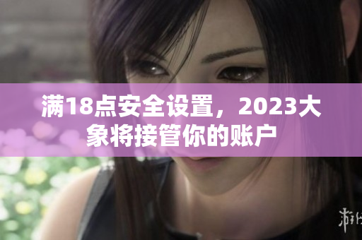 满18点安全设置，2023大象将接管你的账户