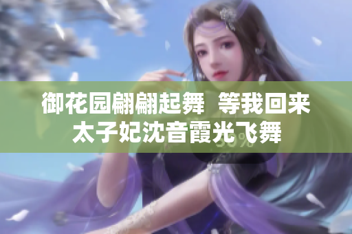 御花园翩翩起舞  等我回来太子妃沈音霞光飞舞