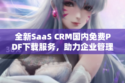 全新SaaS CRM国内免费PDF下载服务，助力企业管理者高效经营战略