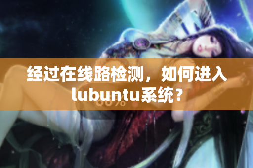 经过在线路检测，如何进入lubuntu系统？