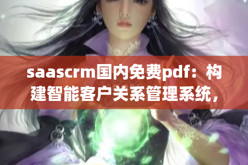 saascrm国内免费pdf：构建智能客户关系管理系统，实现高效商业运营