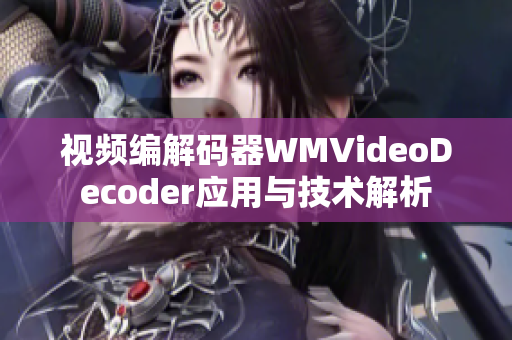 视频编解码器WMVideoDecoder应用与技术解析