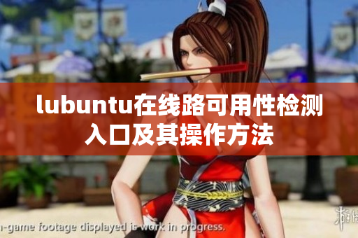 lubuntu在线路可用性检测入口及其操作方法