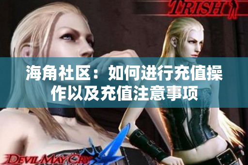 海角社区：如何进行充值操作以及充值注意事项