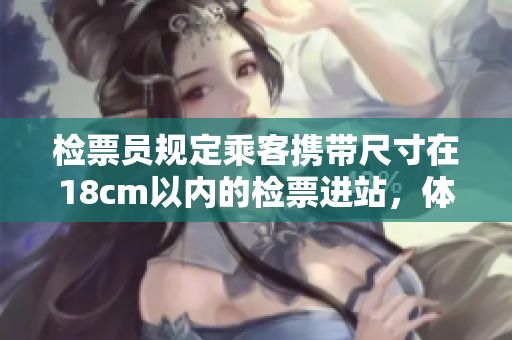 检票员规定乘客携带尺寸在18cm以内的检票进站，体验全新出行方式