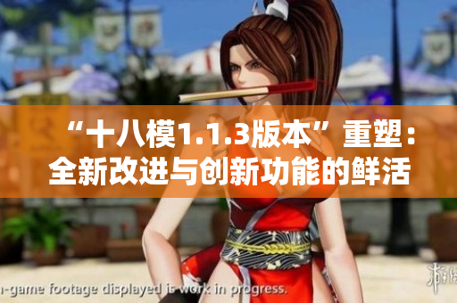 “十八模1.1.3版本”重塑：全新改进与创新功能的鲜活面世