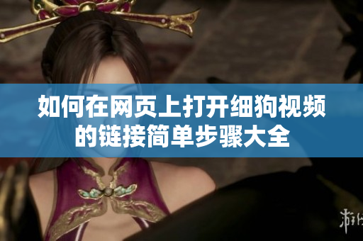 如何在网页上打开细狗视频的链接简单步骤大全